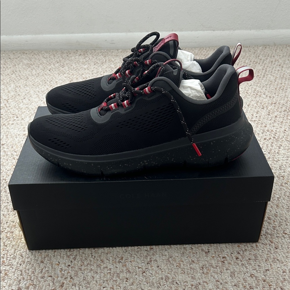 Cole Haan Men's Black and Red Sneakers